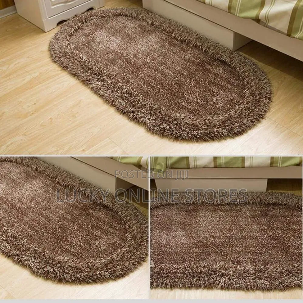 60*120cm Modern Oval Shaped Bedside Rug