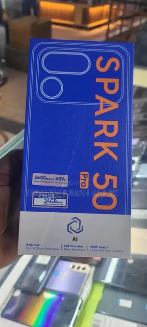 New Tecno Spark 50 Pro 256 GB Silver