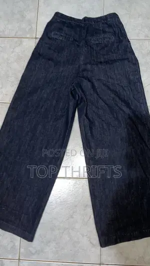 Wide Leg Denim Pants