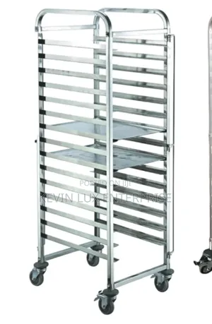 Movable Bread Tray Storage Trolley