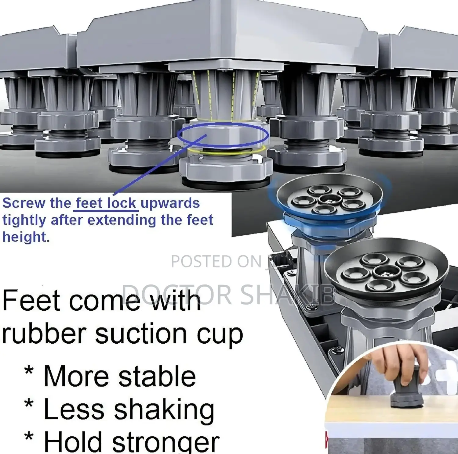 Super Heavy Duty Adjustable, Multi-Functional Movable Base