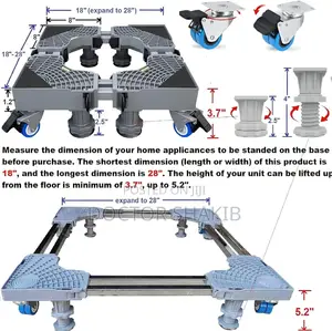 Super Heavy Duty Adjustable, Multi-Functional Movable Base