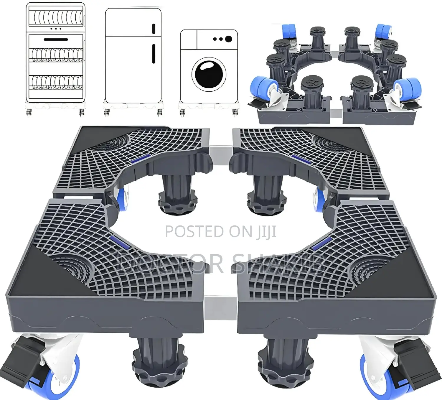 Super Heavy Duty Adjustable, Multi-Functional Movable Base