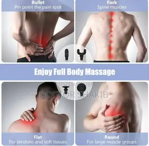 Massage Gun Deep Tissue With Upgraded Extension Handle
