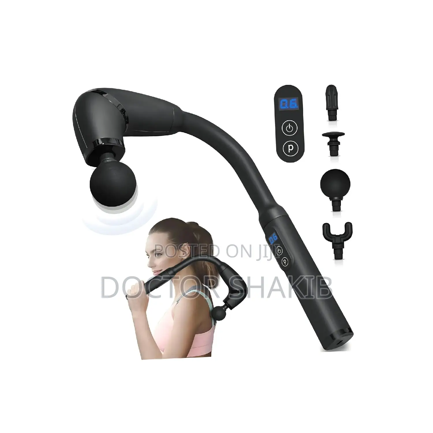 Massage Gun Deep Tissue With Upgraded Extension Handle