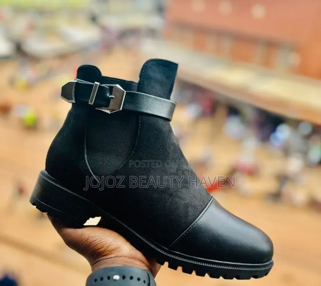 Brown, Black Women's Ankle Boot