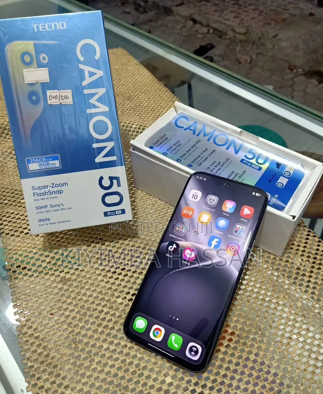 New Tecno Camon 50 Pro 256 GB Black
