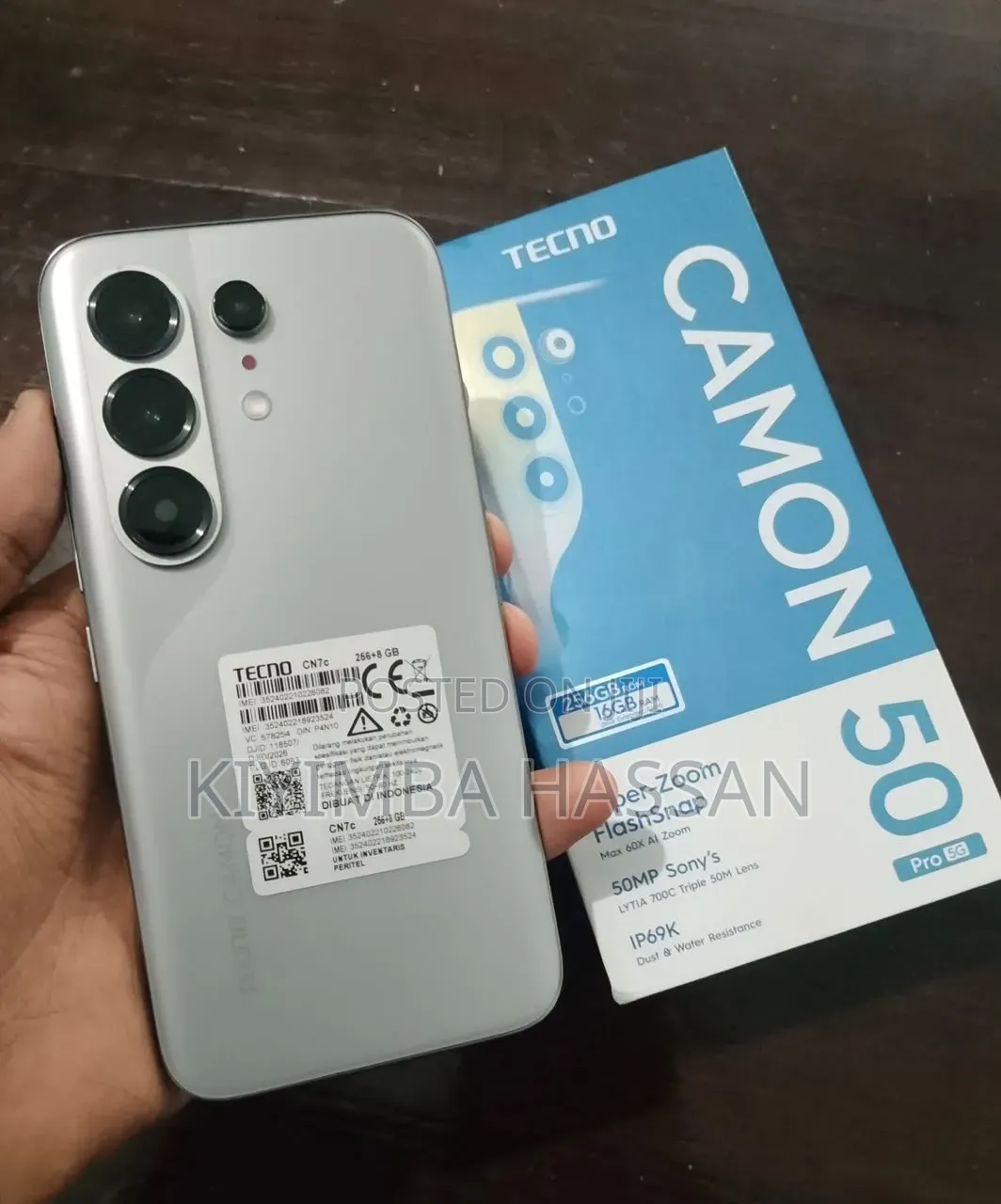 New Tecno Camon 50 Pro 256 GB Gray