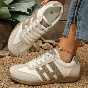 Retro-Style Patchwork Sneakers