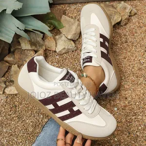 Retro-Style Patchwork Sneakers