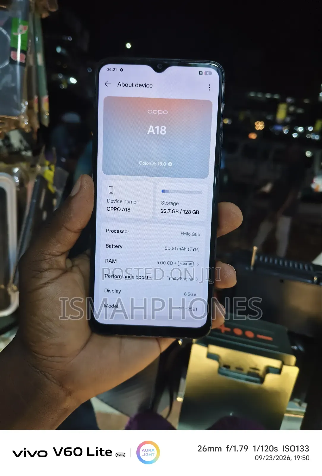 Oppo A18 128 GB Black