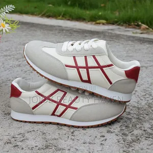 Paneling Textured Sneakers