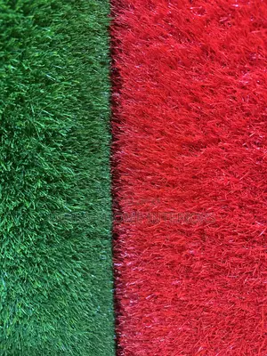 Synthetic Grass Carpet Green and Red (Wholesale Price)