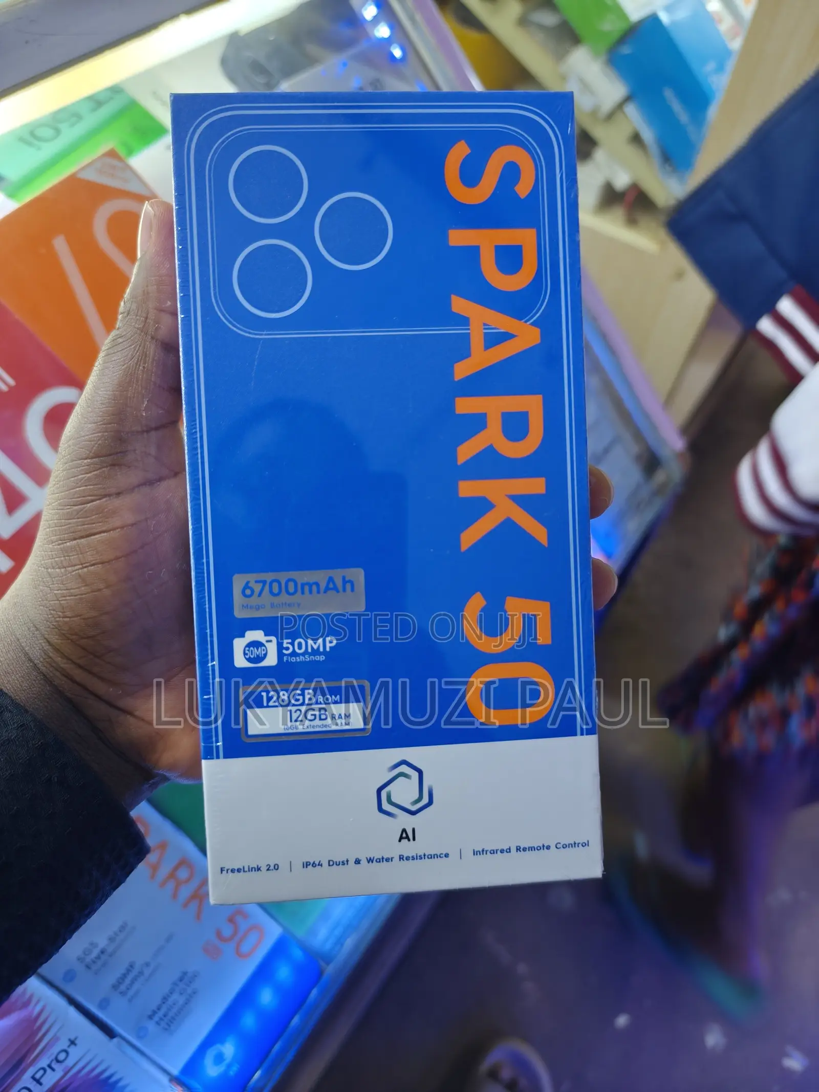 New Tecno Spark 50 128 GB Blue