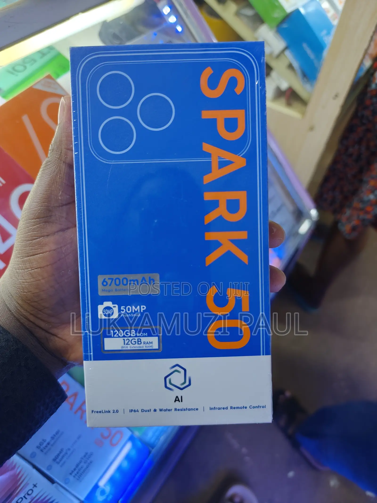 New Tecno Spark 50 128 GB Blue
