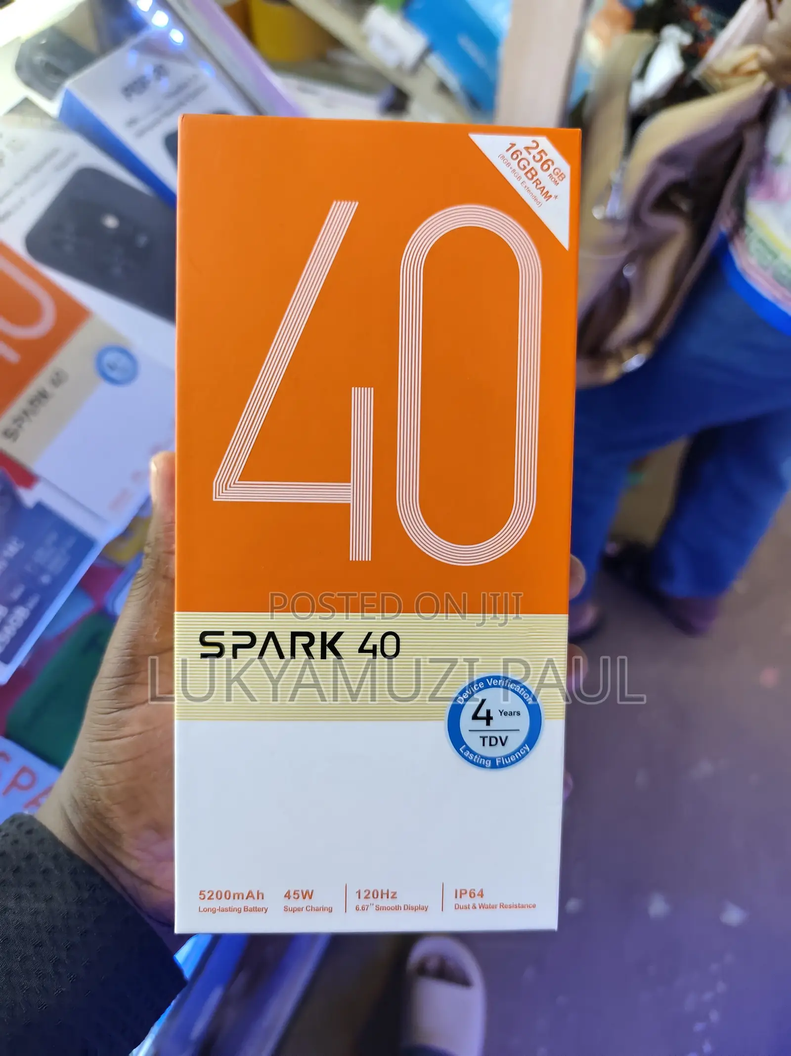New Tecno Spark 40 256 GB Orange