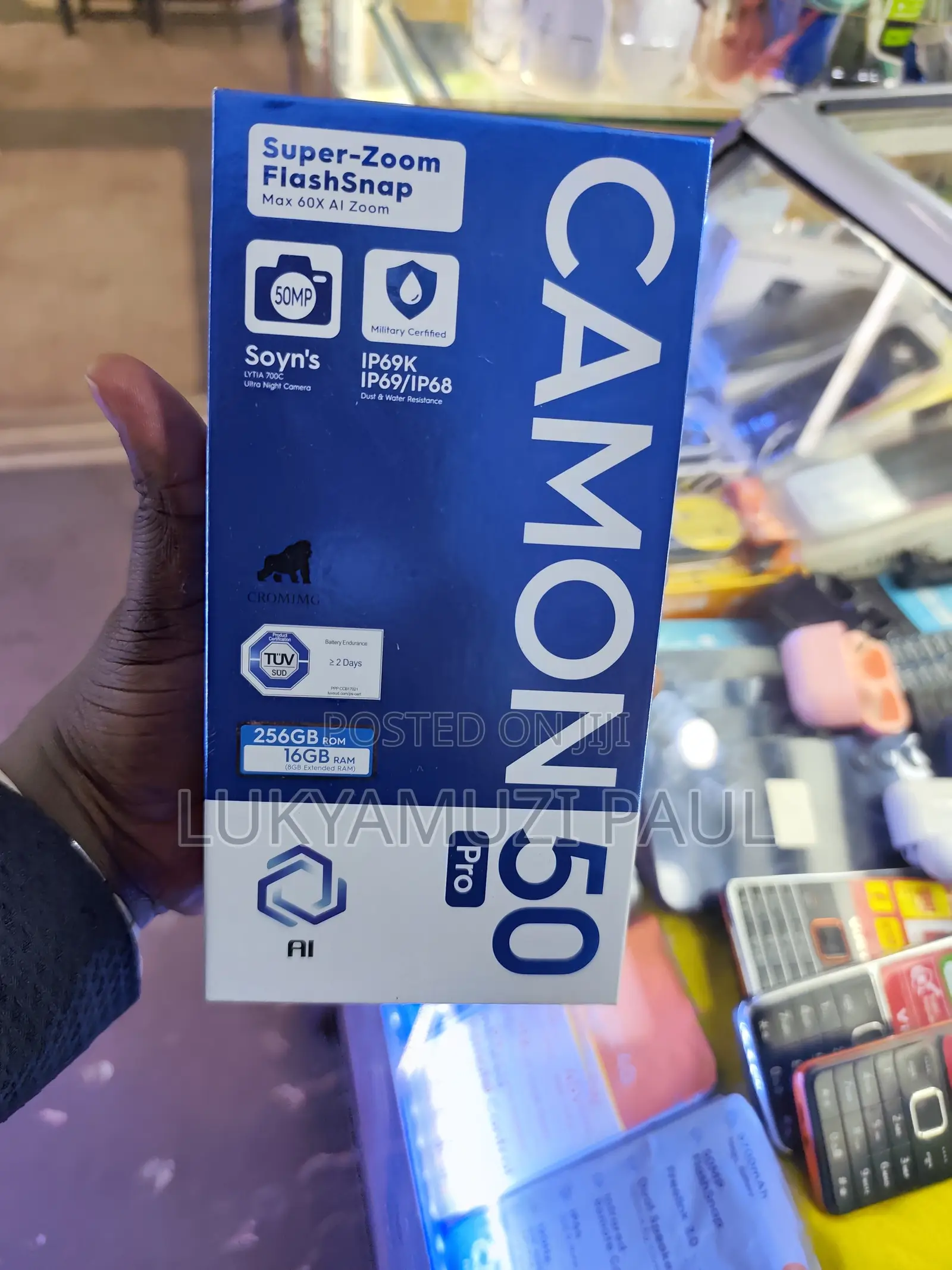 New Tecno Camon 50 Pro 256 GB Gray