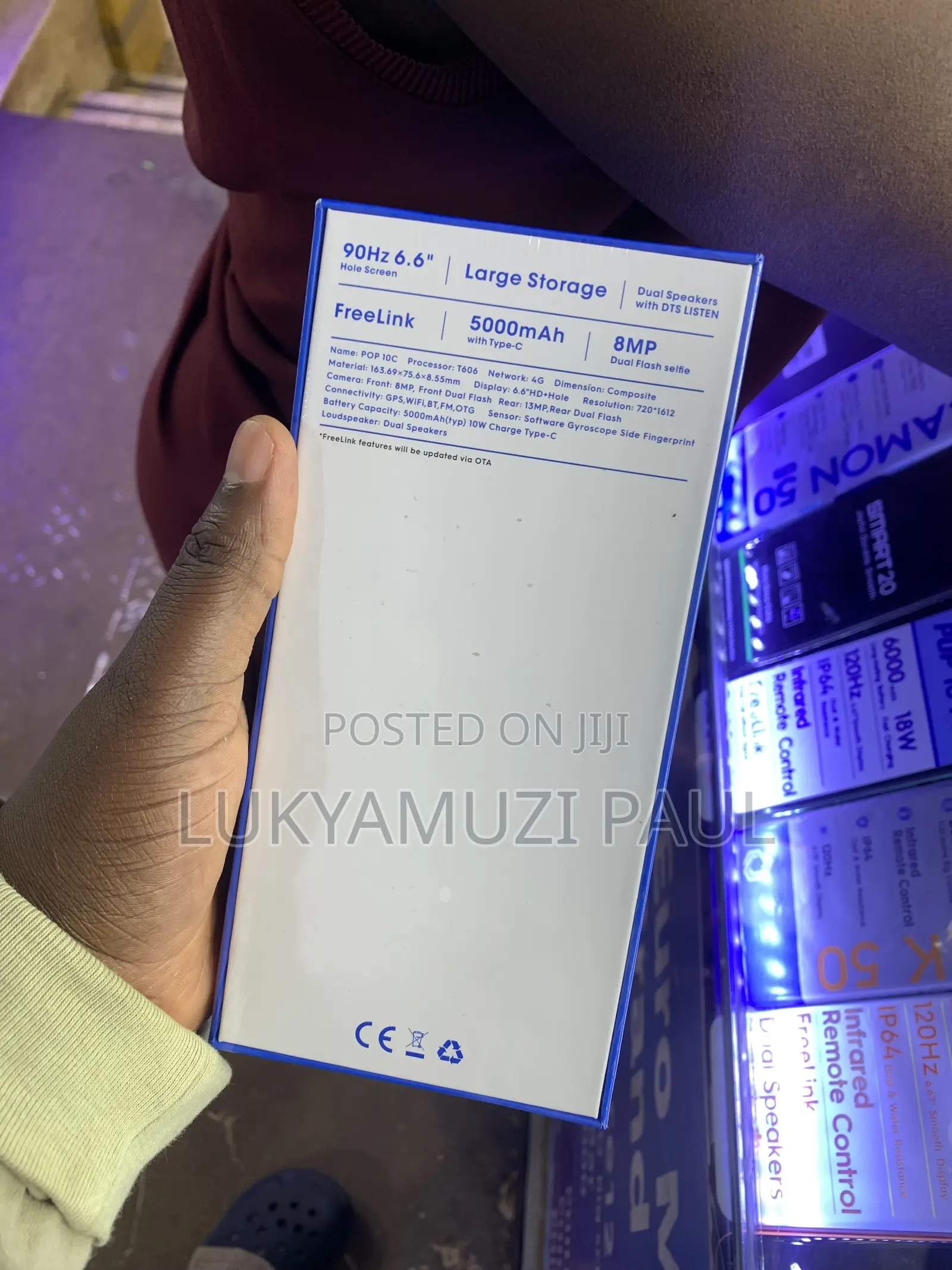 New Tecno Pop 10C 128 GB Black