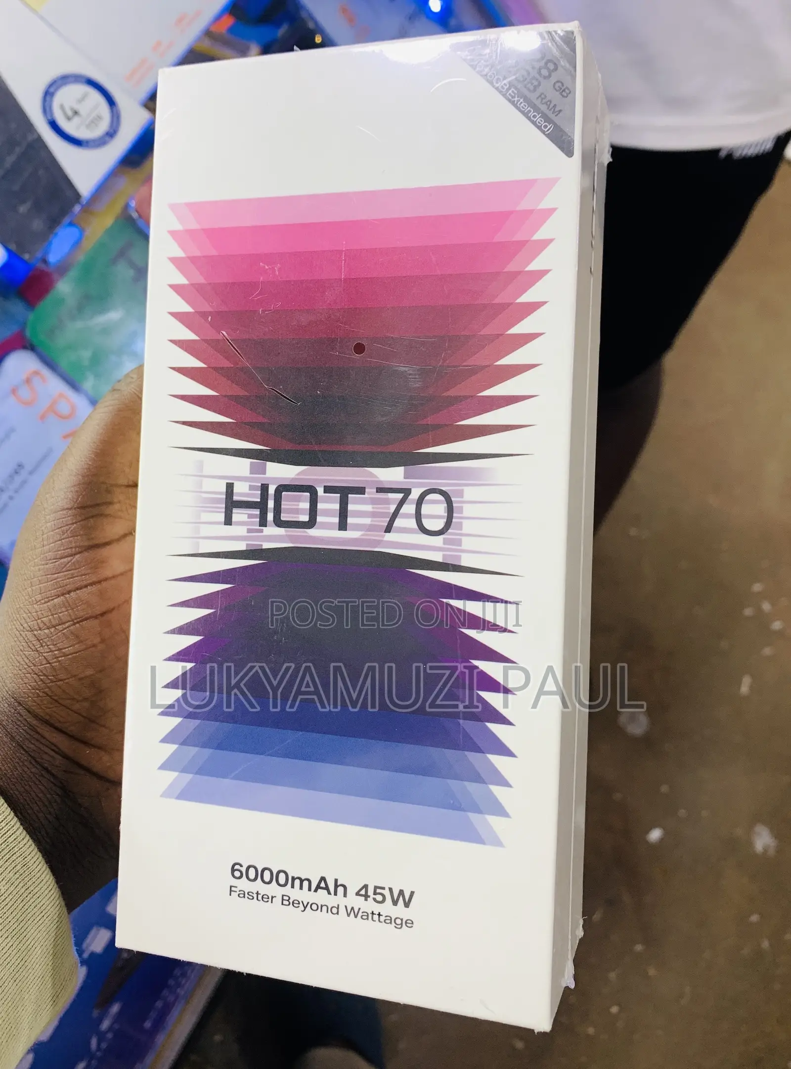 New Infinix Hot 70 256 GB Black