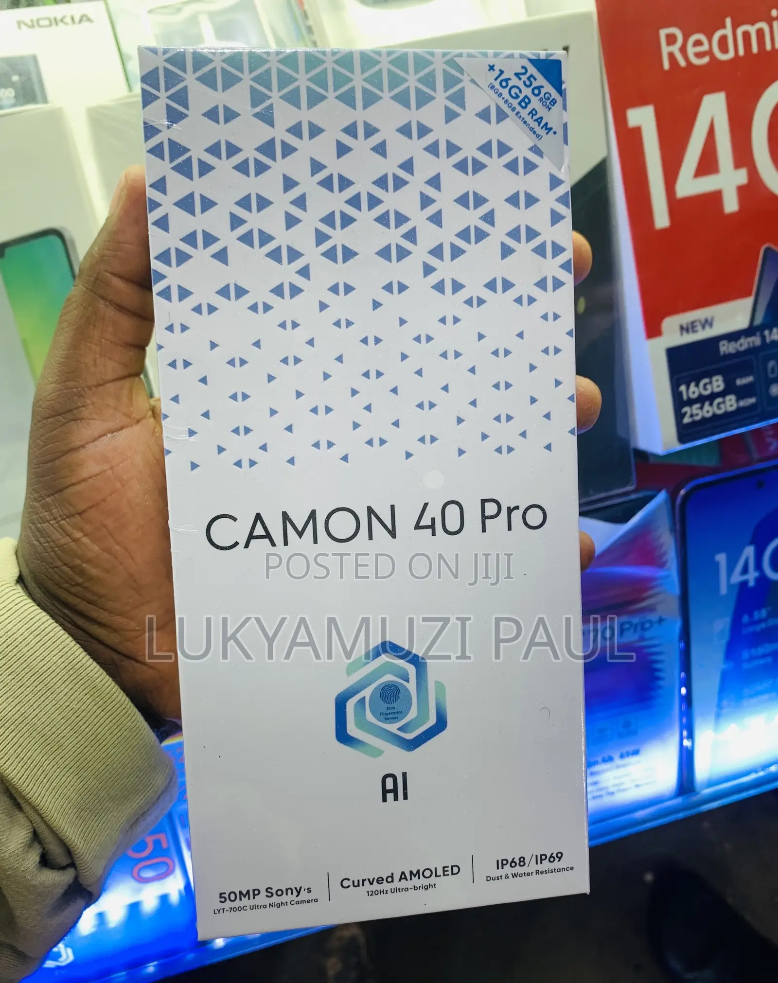 New Tecno Camon 40 Pro 5G 256 GB Black