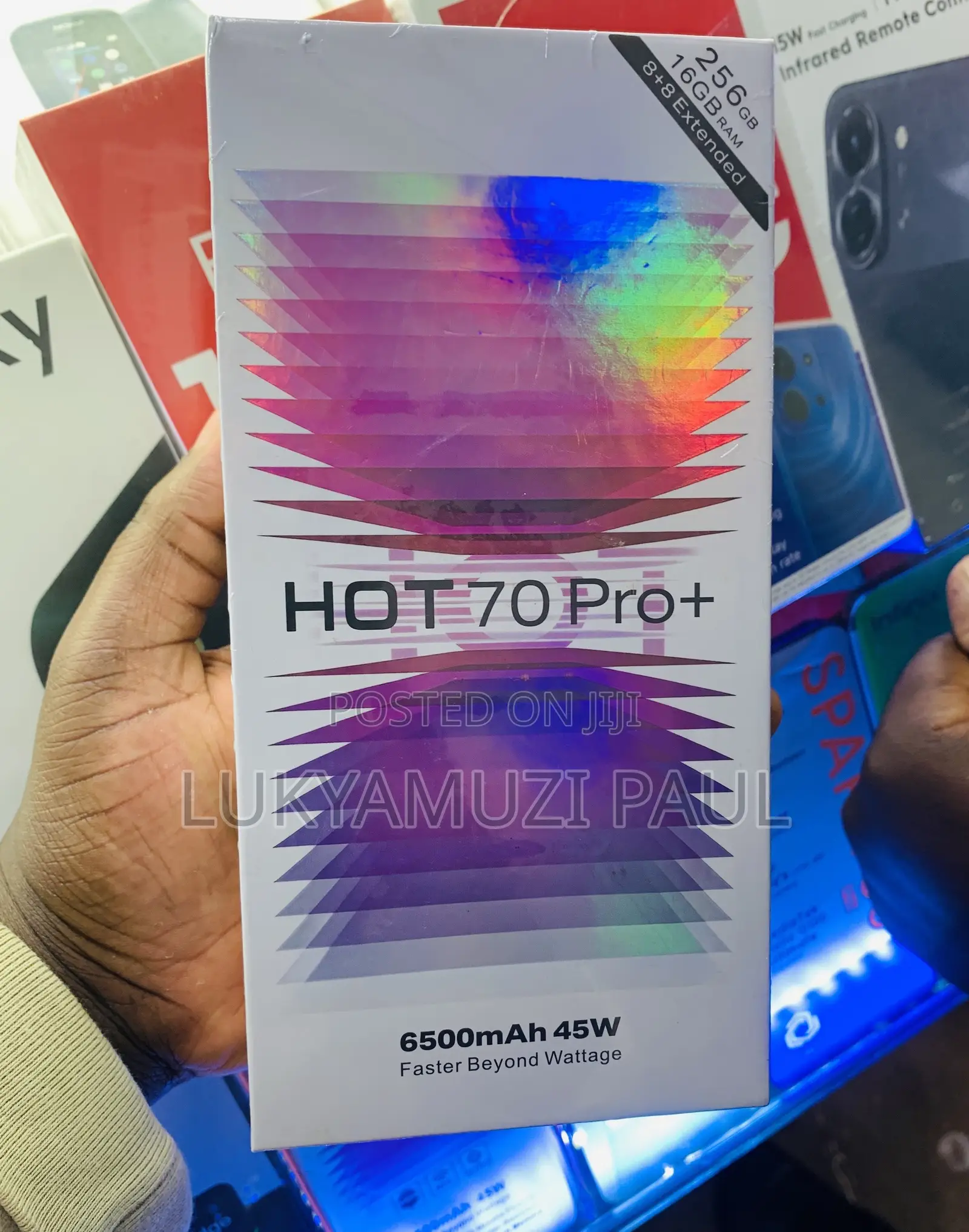 New Infinix Hot 70 Pro 5G+ 256 GB Gray