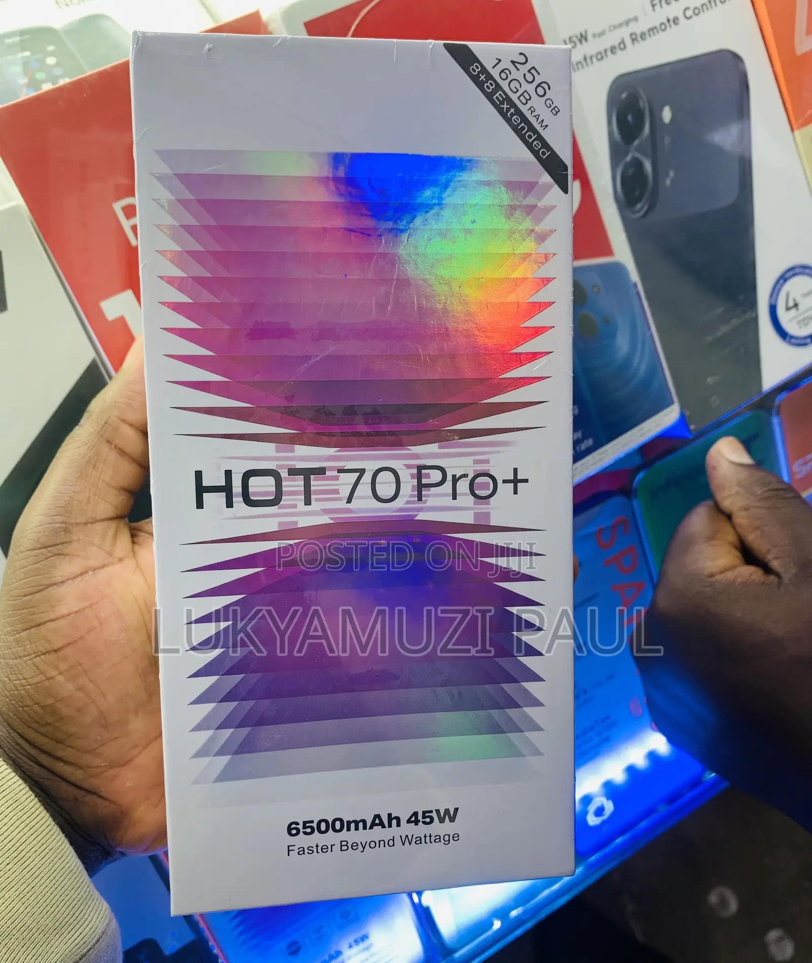 New Infinix Hot 70 Pro 5G+ 256 GB Gray