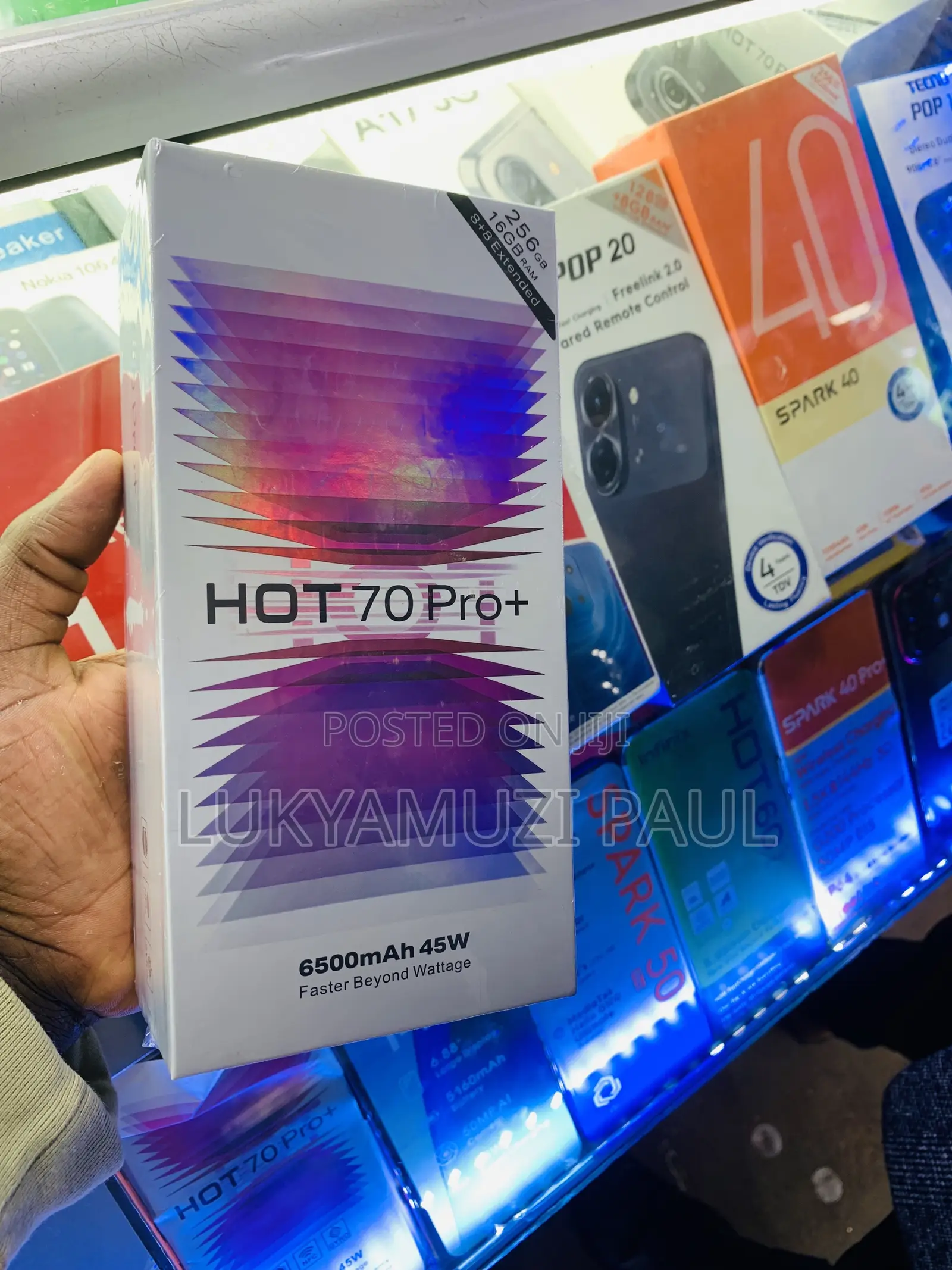 New Infinix Hot 70 Pro 5G+ 256 GB Gray