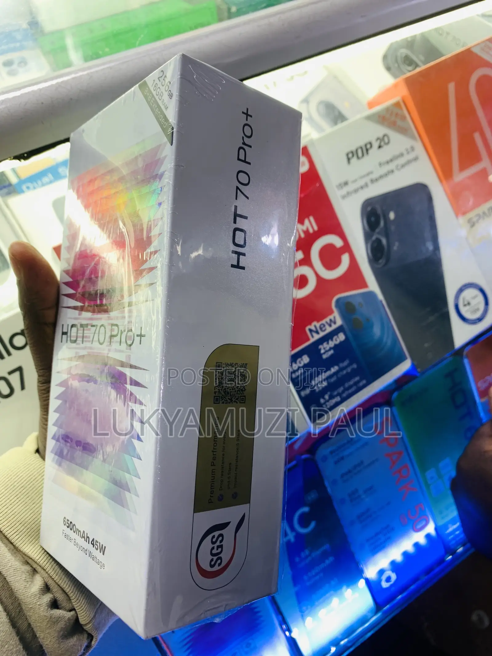 New Infinix Hot 70 Pro 5G+ 256 GB Gray