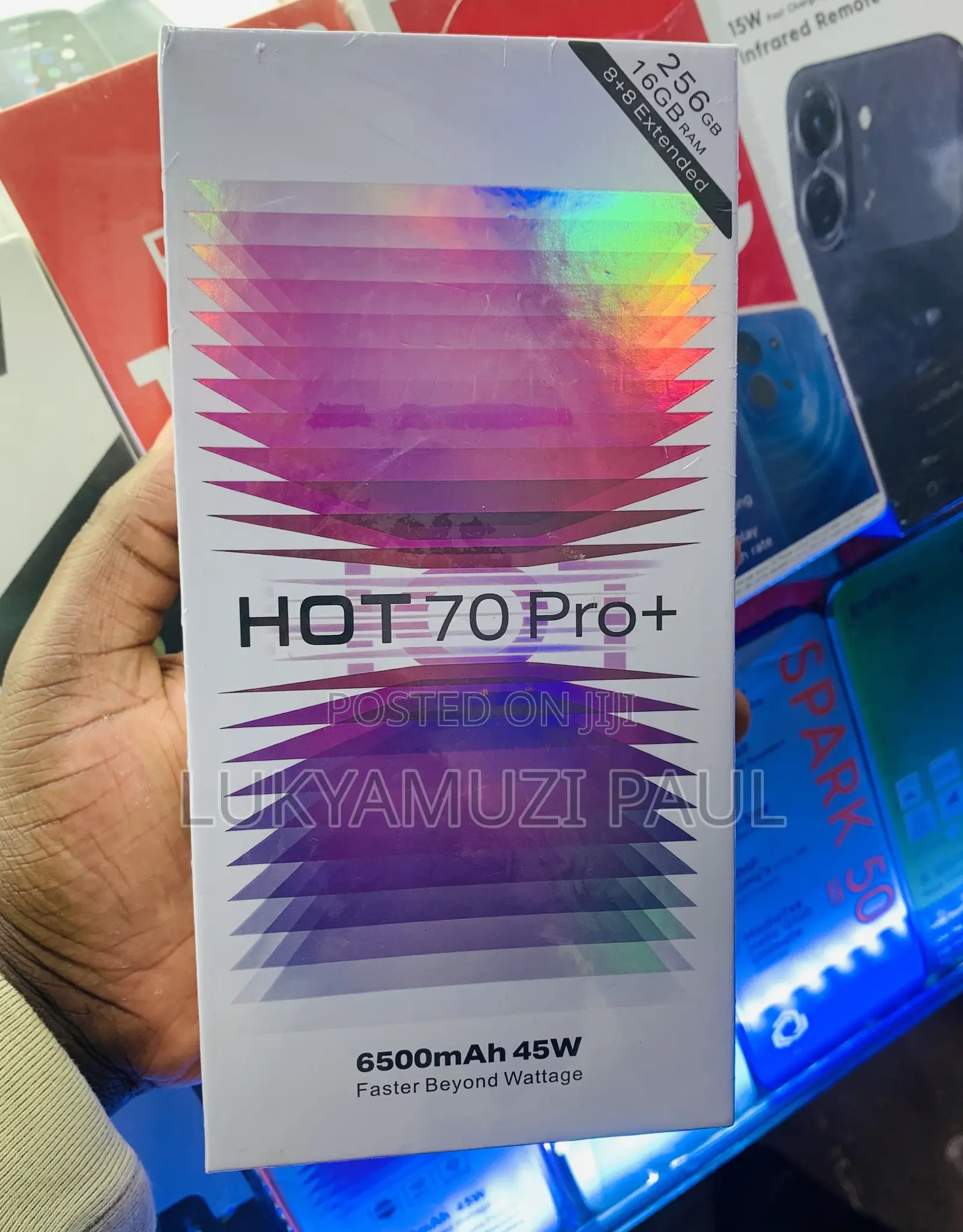 New Infinix Hot 70 Pro 5G+ 256 GB Gray