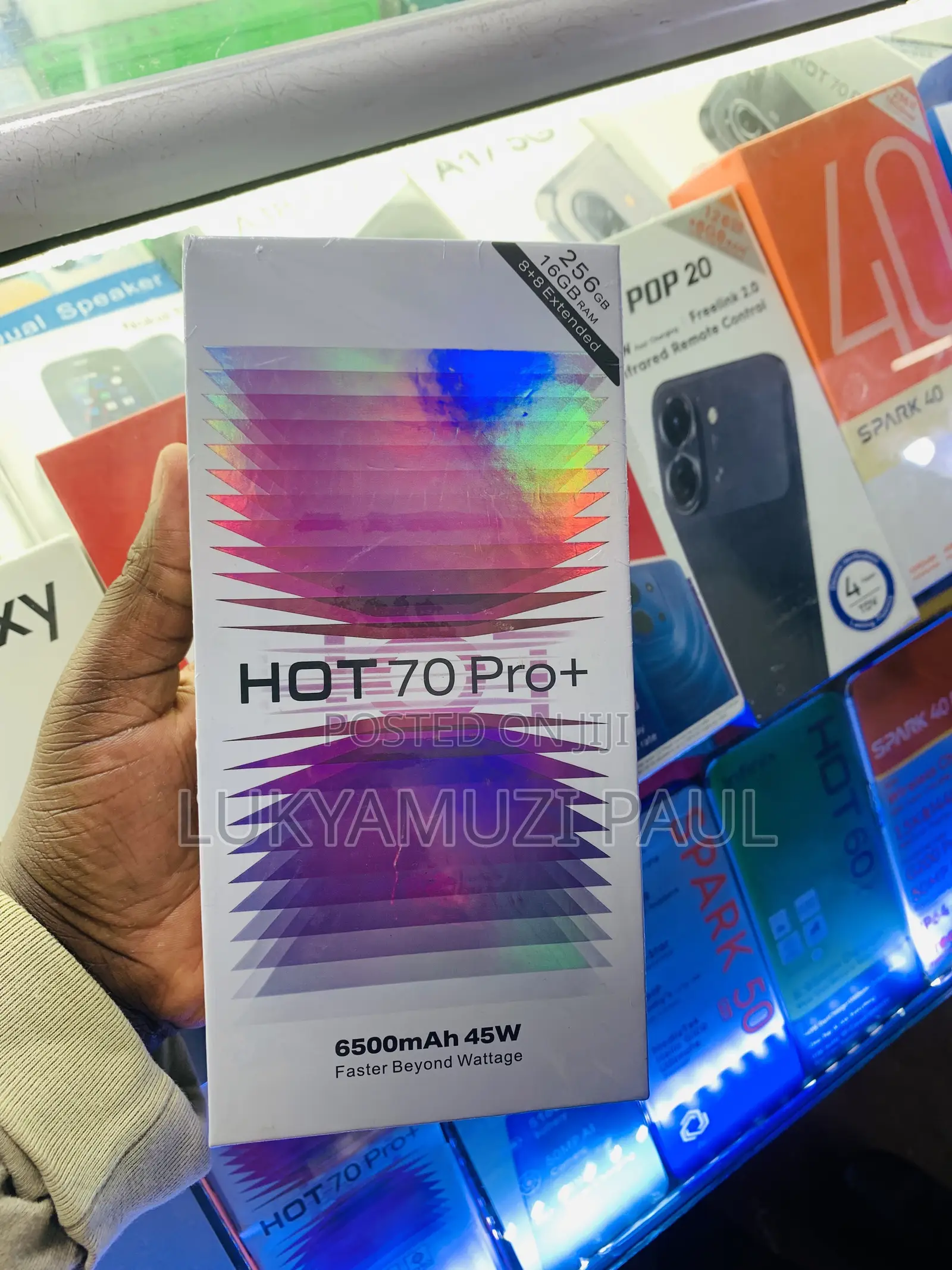 New Infinix Hot 70 Pro 5G+ 256 GB Gray