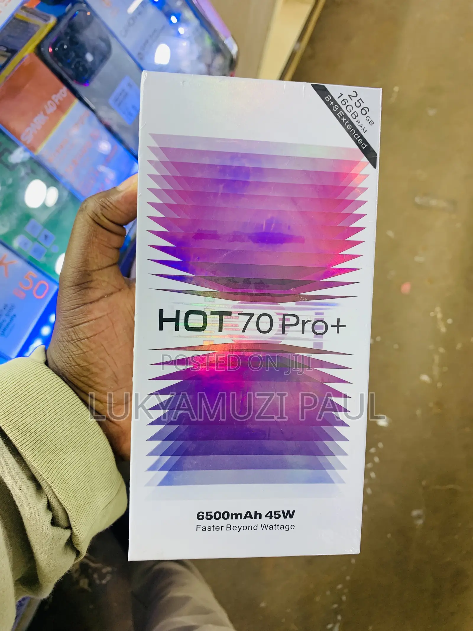 New Infinix Hot 70 Pro 5G+ 256 GB Gray