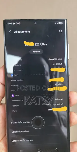 Samsung Galaxy S22 Ultra 512 GB Black