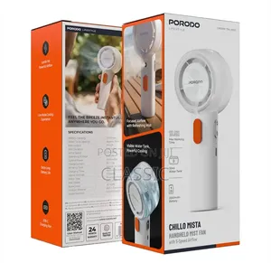 Porodo Lifestyle Chillo Mista Handheld Mist Fan