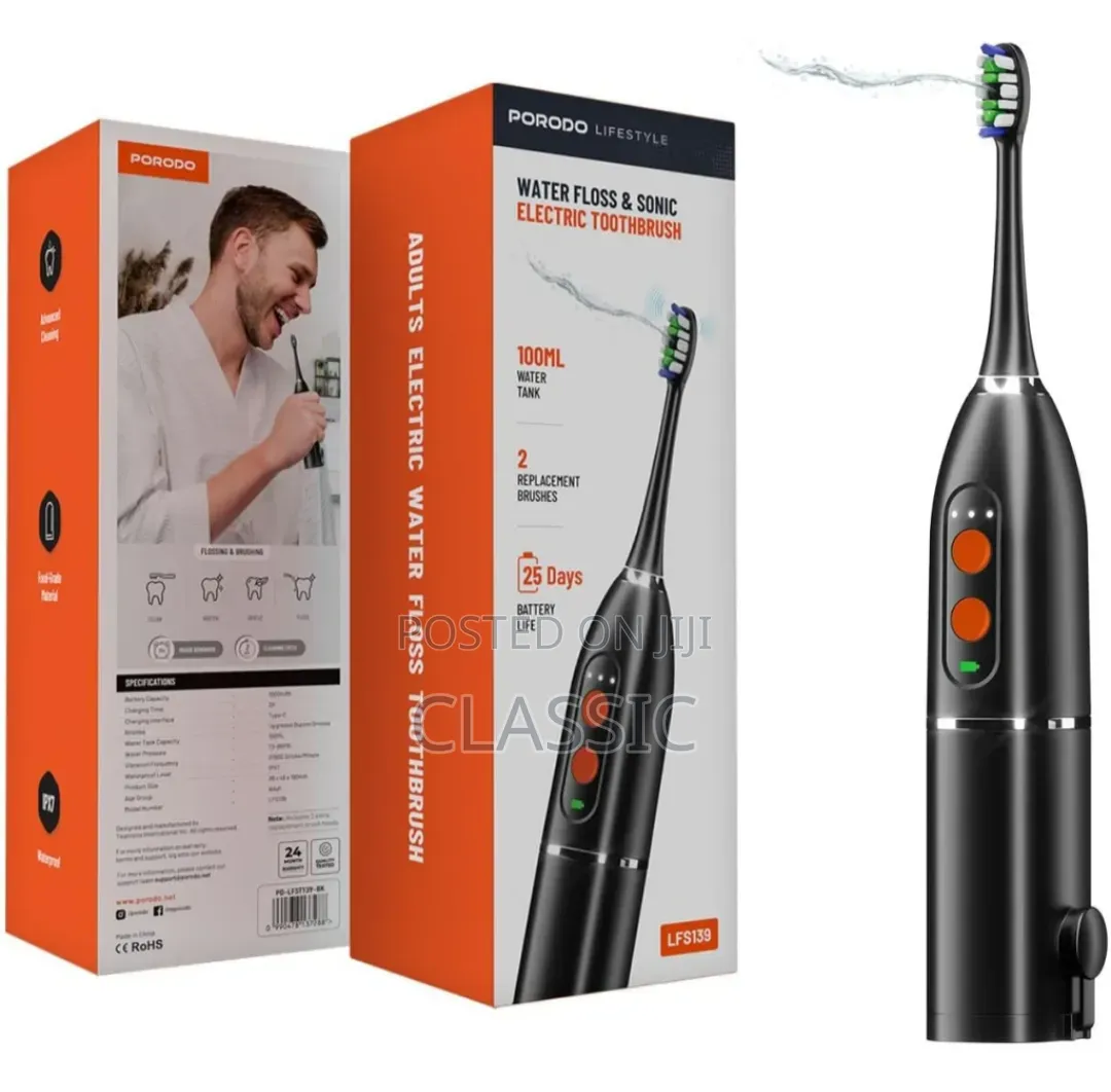 Porodo Lifestyle Water Flosser Sonic Electric Toothbrush