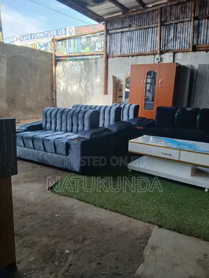 Grey Sofa Set With Cupholders