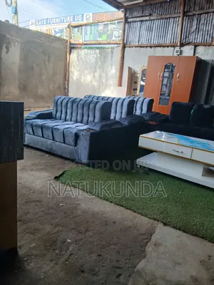 Grey Sofa Set With Cupholders