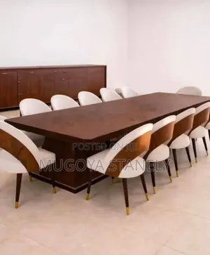 Twelve Sitting Dinning Table Brown