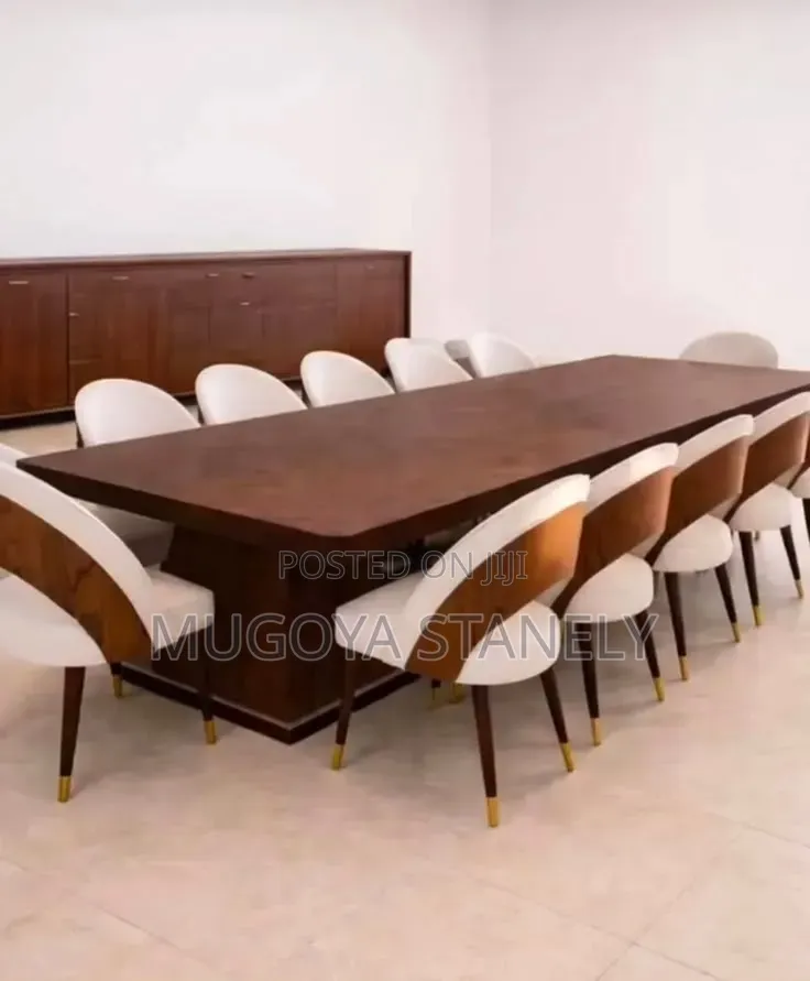 Twelve Sitting Dinning Table Brown