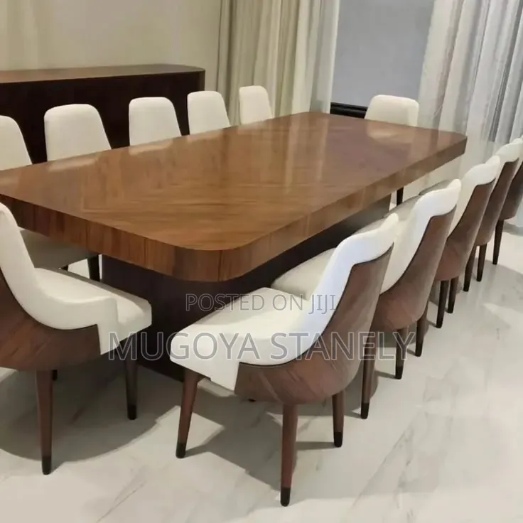 Twelve Sitting Dinning Table Brown