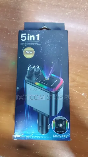5-in-1 Starry Sky Fast-Charging Car Charger