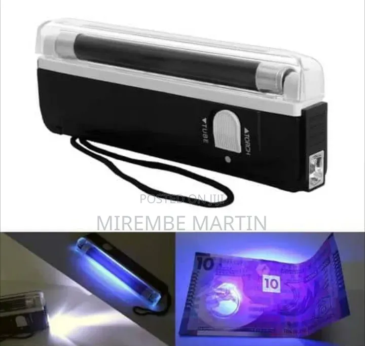 Counterfeit Money Detector, Portable UV Bank Note Checker With Torch