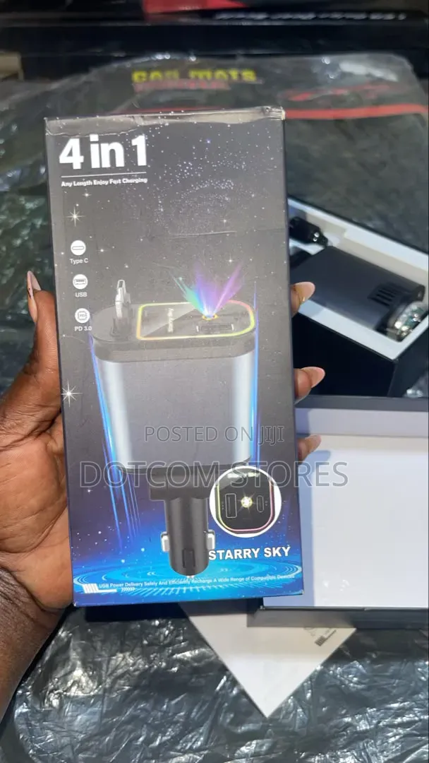 Starry Sky 4-in-1 Retractable Car Charger