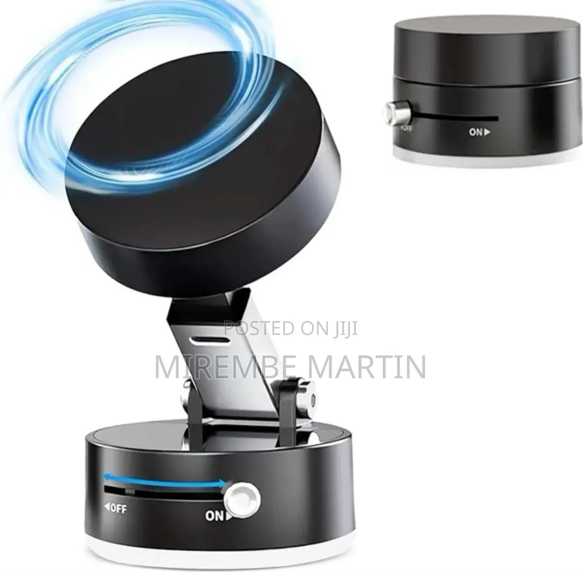 Black Vacuum Magnetic Phone Holder With a 360-Degree Adjustable