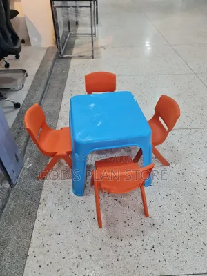 Set of 4 Kids Plastic Chairs and Table Kids Plastic Chairs and Table