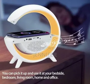 3-in-1 Wireless Charger With Bluetooth Speaker and Lamp