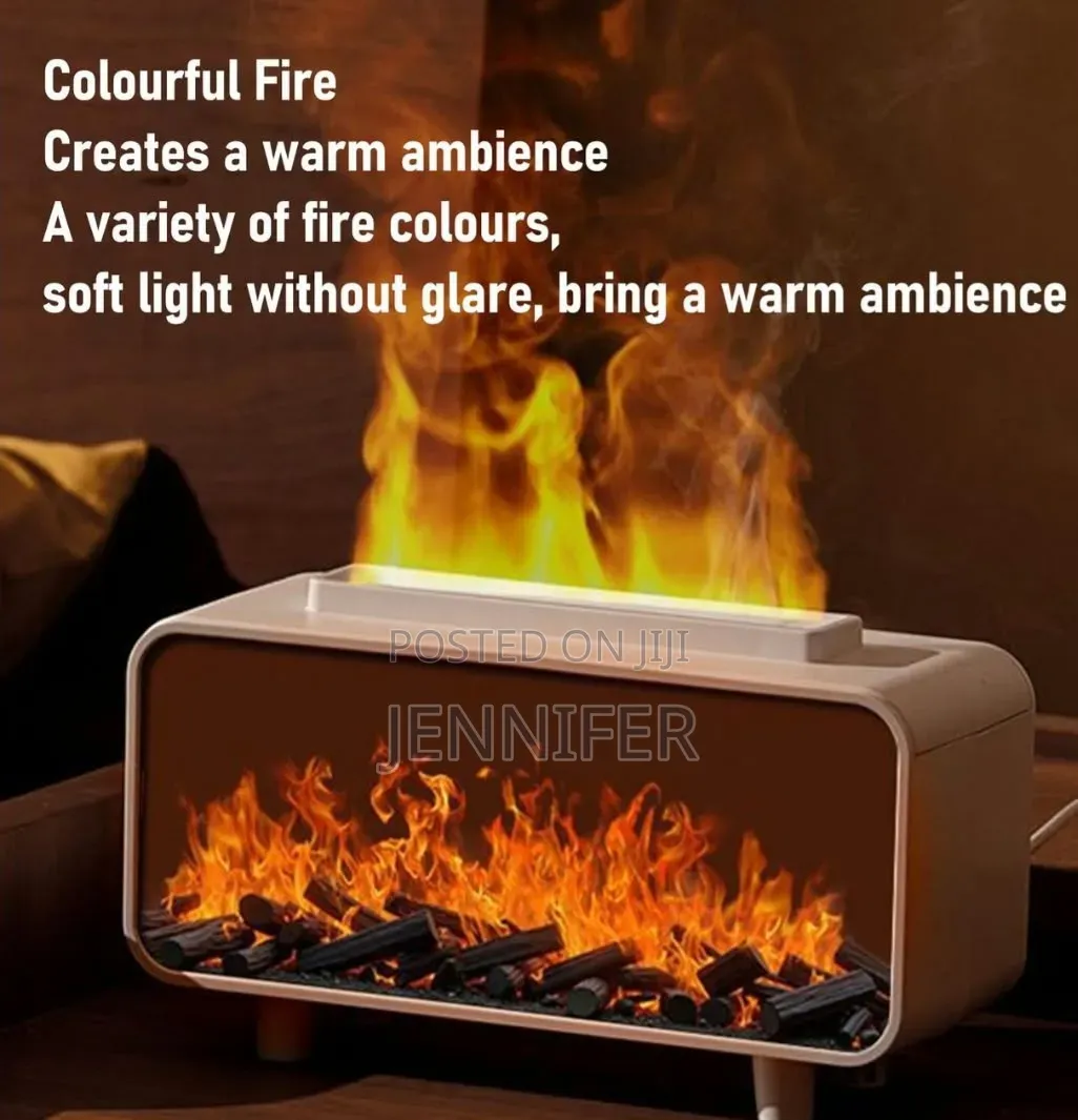 3-in-1 Simulated Fireplace Flame Air Humidifier