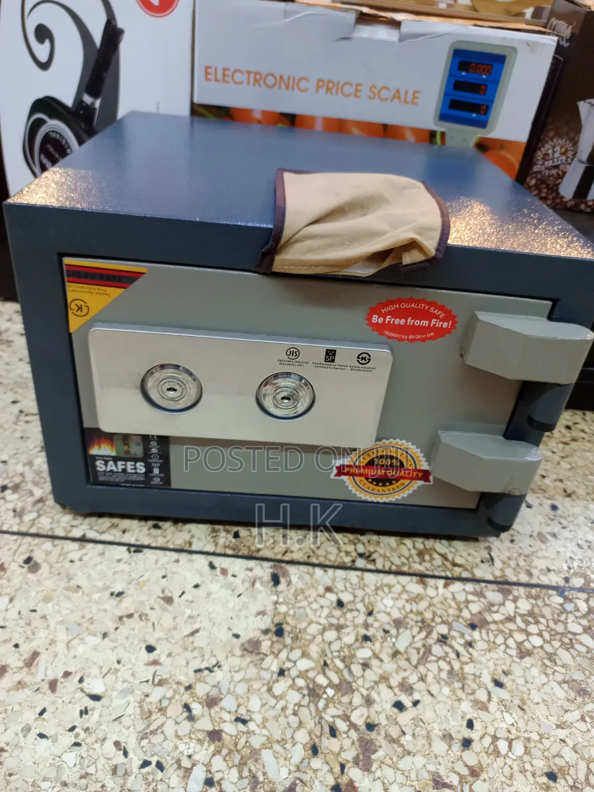 Heavy-Duty Fireproof Security Safe Box