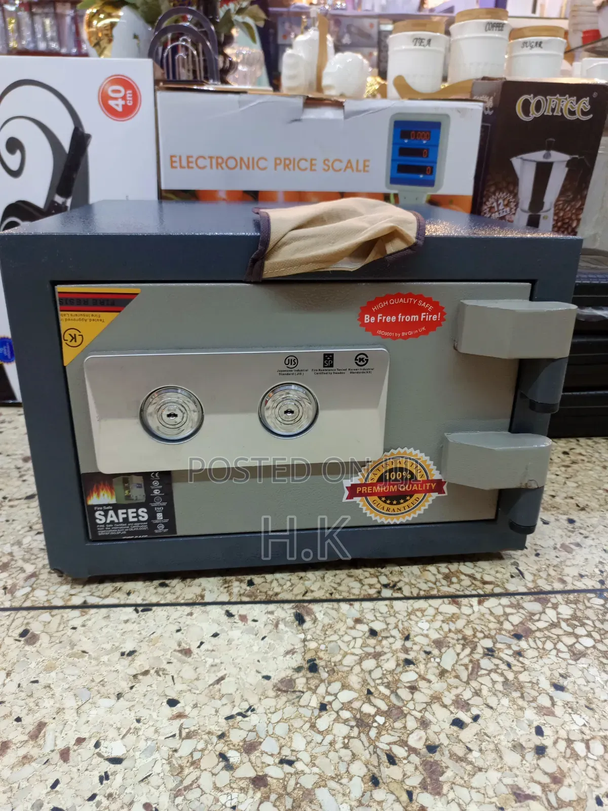 Heavy-Duty Fireproof Security Safe Box
