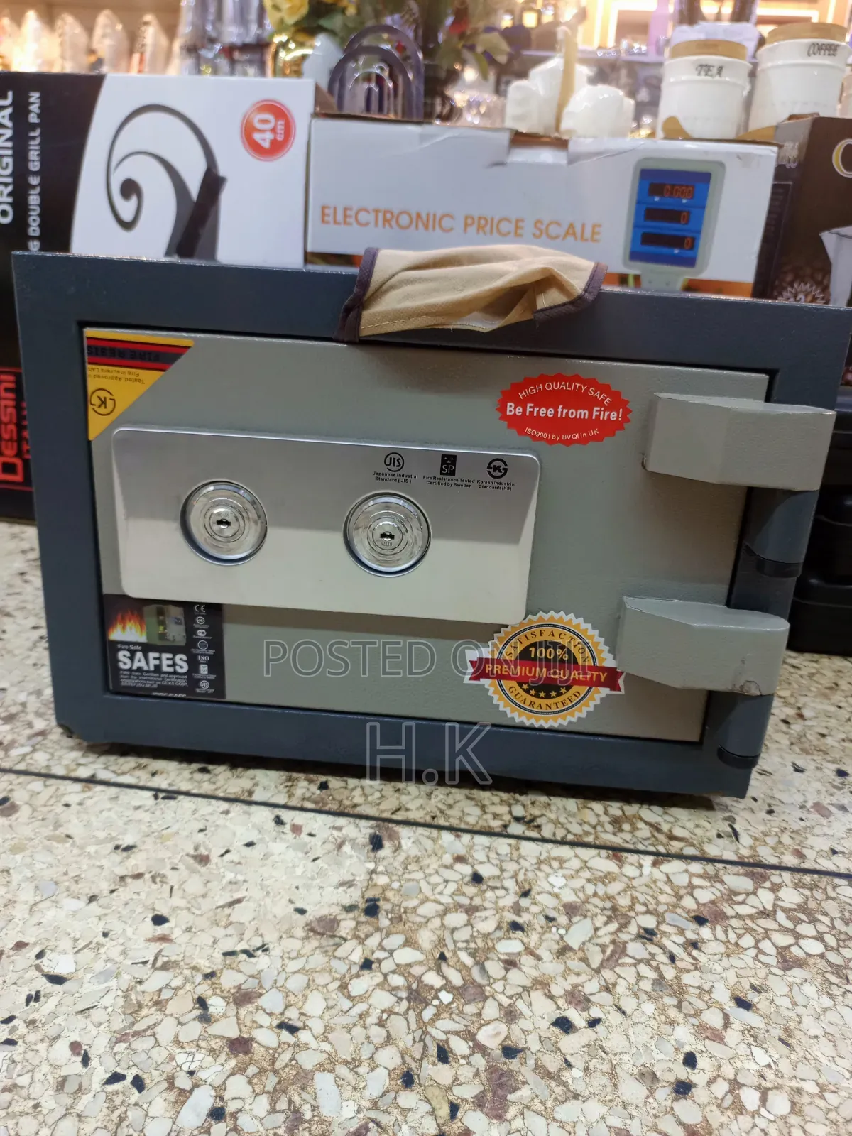 Heavy-Duty Fireproof Security Safe Box