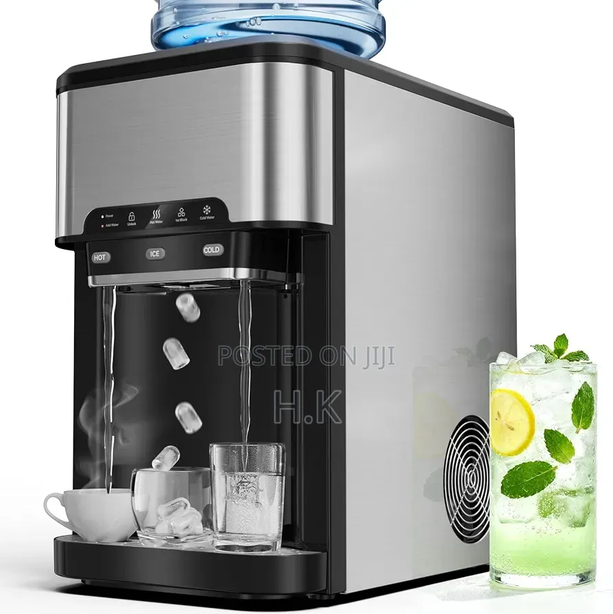 3-in-1 Countertop Water Dispenser With Ice Maker